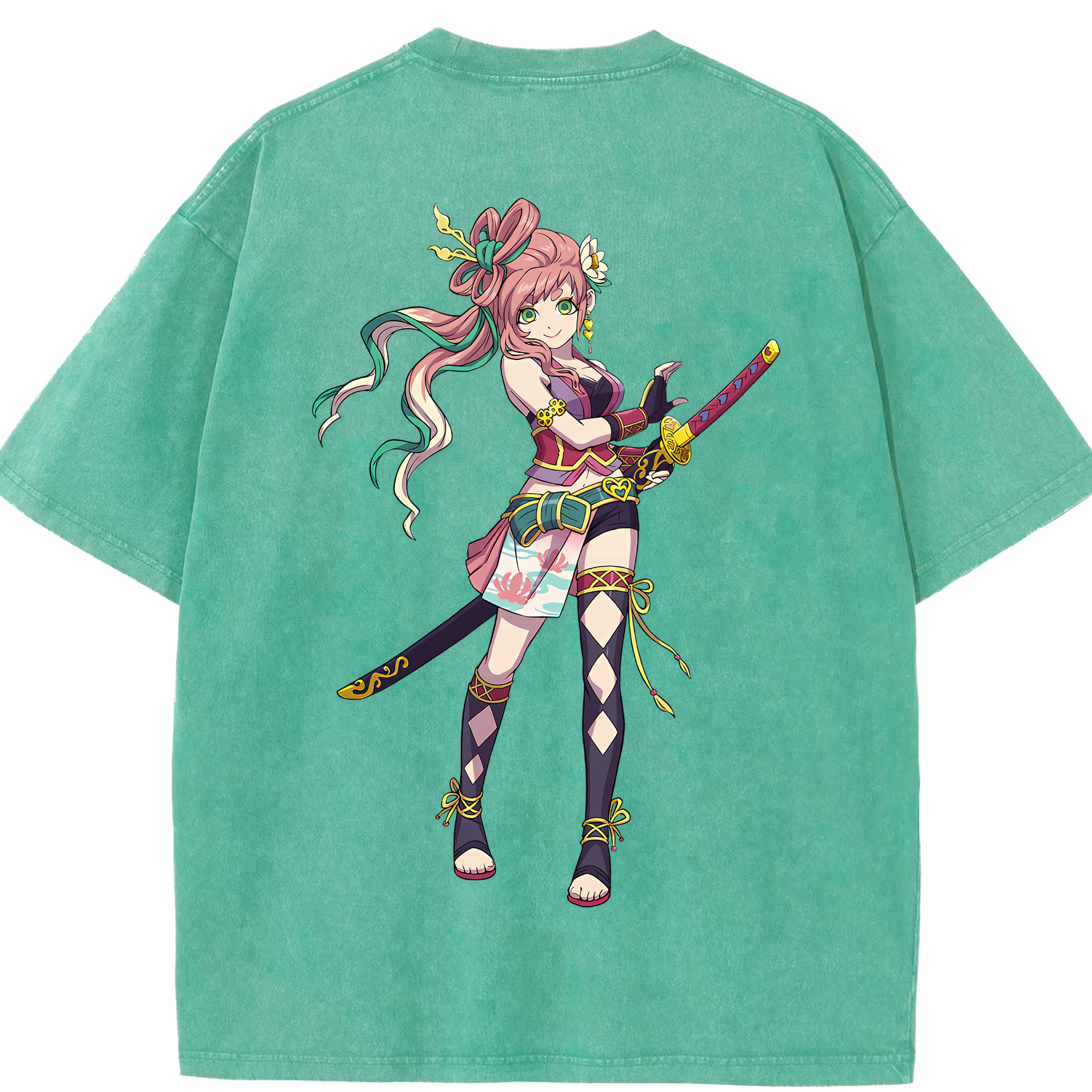 （画像用） 妖怪ウォッチ Yo-kai Watch 綿100% ヴィンテージ風 半袖Tシャツ（背面プリント）